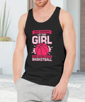 Men's 100 Percent Cotton Muscle Beater Tank Top Ultra Soft Breathable Sleeveless Gym Shirt with UVA Sun Block for Summer Workouts and Daily Grind Keeping You Cool and Fresh worn by a man with a basketball print in a casual setting.