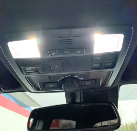 Interior LED Lighting Kit 10 Piece For Toyota Tacoma All Model Years 2005 Through 2022 installed map lights view