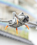 30cm Height Landing Gear For Mini 4 Pro Drone Lightweight Orange Quick Release Height Extender Durable Support Legs Easy Install