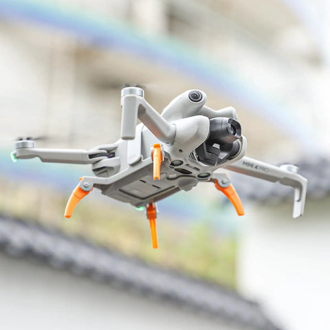 30cm Height Landing Gear For Mini 4 Pro Drone Lightweight Orange Quick Release Height Extender Durable Support Legs Easy Install
