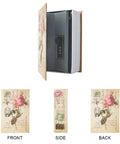 Hidden Book Safe Rose Finish Stash Valuables In Plain Sight Open Book Compartment With Combination Lock Or Key Dictionary Style Secret Safe