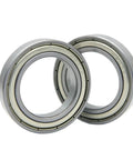 Top Shelf 61848 Deep Groove Ball Bearing Featuring Dual Rubber Seals for Rock Solid Durability and Smooth as Silk Rotation Engineered for Extended Service Life Reduces Friction and Keeps Things Running Clean Under Load, two bearings side by side.