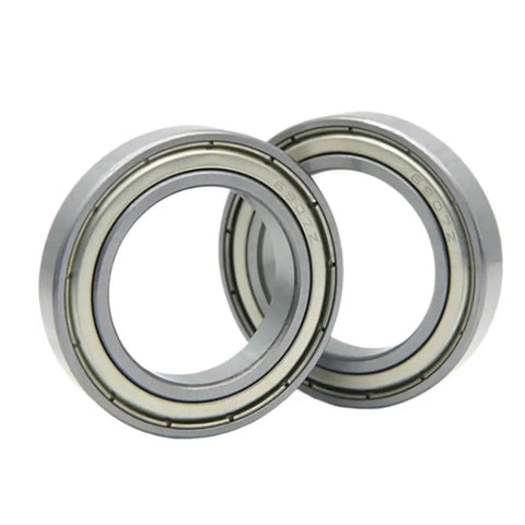 Top Shelf 61848 Deep Groove Ball Bearing Featuring Dual Rubber Seals for Rock Solid Durability and Smooth as Silk Rotation Engineered for Extended Service Life Reduces Friction and Keeps Things Running Clean Under Load, two bearings side by side.