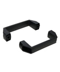 2 Pack Nylon Grab Handles 115mm Center To Center 136mm Total Length All Weather Black For Doors Cabinets Drawers Luggage Or Mechanical Equipment 8mm Mounting Hole Diameter Reinforced Nylon Construction.