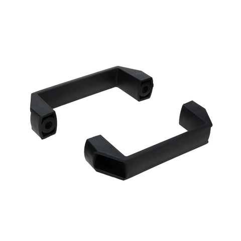 2 Pack Nylon Grab Handles 115mm Center To Center 136mm Total Length All Weather Black For Doors Cabinets Drawers Luggage Or Mechanical Equipment 8mm Mounting Hole Diameter Reinforced Nylon Construction.