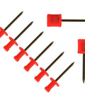 20Pack Archery Target Pins Heavy Duty Manganese Steel Nails with Plastic Heads, Red and White, for Foam Straw Targets