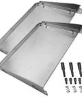 Heavy Duty Folding Infeed Outfeed Table Kit For Dewalt Dw735 Dw7351 Planer with silver brackets and hardware components.