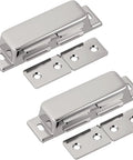Magnetic Door Catch Set Push To Open Cabinet Latch 2 Pack Stainless Steel Heavy Duty Drawer Magnets For Cabinets And Doors