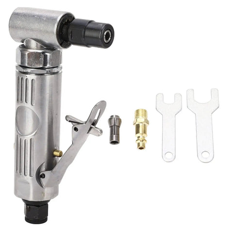 Heavy Duty Air Die Grinder Adjustable Speed Up To 20000 RPM For Polishing Grinding And Deburring Pneumatic Power Tool parts with connectors.