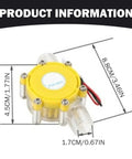 Dimensions of 12V Micro Hydro Generator Portable Water Turbine For Off Grid Power, Lightweight Hydroelectric Charger Tool
