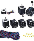 Upgraded LDO Stepper Motor Kit For 3D Printer Extruder Assembly, multiple motors and wiring for V2.4 DIY upgrade.