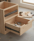 10 Inch Full Extension Drawer Slides for Vanities Nightstands and Small Cabinets 1 Pair Built From Cold Rolled Steel installed on a drawer