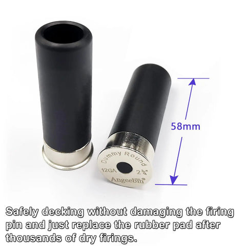 Dry Fire Training Snap Caps 12 Gauge Six Pack For Safe Loading Firing And Misfire Practice Realistic Weight Silver Color