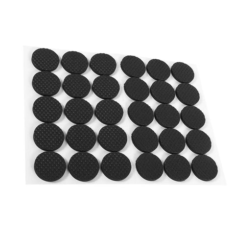 Self Adhesive Furniture Pads 30 Pack For Wood Floors Desks And Walls Non Slip Rubber Feet Cushions Garden Kneeling Mats Black Floor Protectors