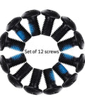 Set of 12 screws for 180mm Bike Disc Brake Rotors Set Of Two With 12 Screws For Most Road Mountain BMX Bikes Durable 6 Bolt Pattern
