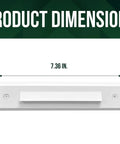 Dimensions of Six Pack Low Voltage LED Linear Step Lights For Outdoor Stairs That Glow Smoothly 9 To 15 Volt AC DC