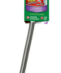 Braided Stainless Steel Toilet Connector With Click Seal Three Eighths Inch Female Compression To Seven Eighths Inch Ballcock Twelve Inch Length