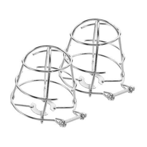 Top Shelf Fire Sprinkler Head Protector Cage Covers For Upright Pendant Sidewall Compatible Systems Built Tough Impact Resistant Safety Guards, silver steel cages.