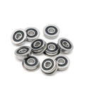 F6800-2RS Double Rubber Cover Flange Ball Bearing Deep Groove 10x19x5mm 10-Pack for machinery, RC cars, drones, and 3D printers.