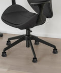 Six Piece Office Chair Glides And Furniture Pads For Desk Chair Wheels, Heavy Duty Iron And PP Material, Non Slip Black Leg Protectors