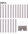 50 Pcs 3Mm X 40Mm Silver Stainless Steel Dowel Pins 304 for bookshelf cabinet furniture fixing and easy DIY assembly, displayed in box