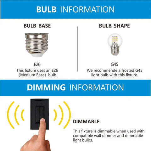 Bulb and dimming information for plug in wall sconces set of 2 modern mid century gold brushed brass glass globe wall lamps.