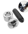 Top Notch Jump Rope Repair Kit With 10 Heavy Duty Metal Caps And Screw Ends For Speed Ropes Prevents Wire Exposure And Stripping Perfect For Sports Teams Cl. metal jump rope repair cap with screw end, black sleeve