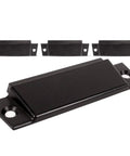 E Track End Caps 4 Pack For Horizontal E Track Rails Durable Black Plastic End Protector Caps For Trailer Tie Down Rails In Enclosed Trailers And Cargo Vans Easy Install With Pre Drilled Holes, black plastic, 4.89 in