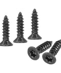 Heavy Duty 50 Pack Torx Flat Head Wood Screws M3 X 12mm Black Stainless Steel Countersunk Self Tapping Star Drive sheet metal fasteners.
