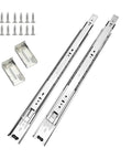 Heavy Duty 22 Inch Drawer Slides Pack Of 4 Full Extension Rails With 46mm Side Mount Ball Bearings, Brackets And Screws