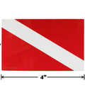 Show Off Your Diver Pride With A 4 Pack Diver Down Flag Sticker Set Durable Weatherproof UV Resistant Heavy Duty Vinyl Decals