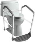 Toilet Safety Frame And Rails For Seniors Senior Safe Foldable Heavy Duty Hand Rail With Grab Bars 300 Lb Capacity Adjustable Height