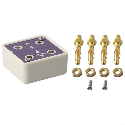 Four Wire Short Socket for Digital Multimeter Calibration and Instrument Verification with gold-plated banana connectors and screws