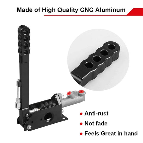 Hydraulic Handbrake Adjustable Ebrake Long Lever Handle For Drift Track Rally Racing Master Cylinder 0.75 Inch Fit Vertical