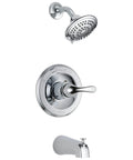 Tub And Shower Faucet Trim Kit With Three Spray Modes Soft Aerated Spray Massage And Full Spray Single Lever Temperature Dial Brass Chrome