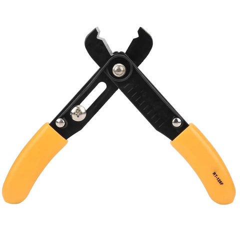 Adjustable Wire Stripper And Cutter Pliers For Home Wiring No Fuss Precise Stripping 0.5 To 4.0mm Range Yellow Handle Durable Hand Tool