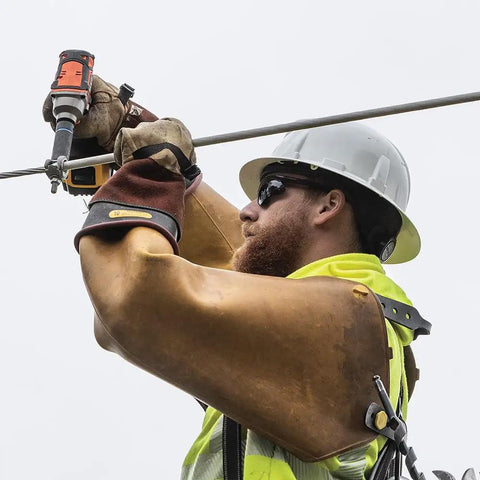 Worker using Cordless Impact Wrench Half Inch Square Drive With 210 Foot Pounds Torque And 0 To 2200 RPM Variable Speed