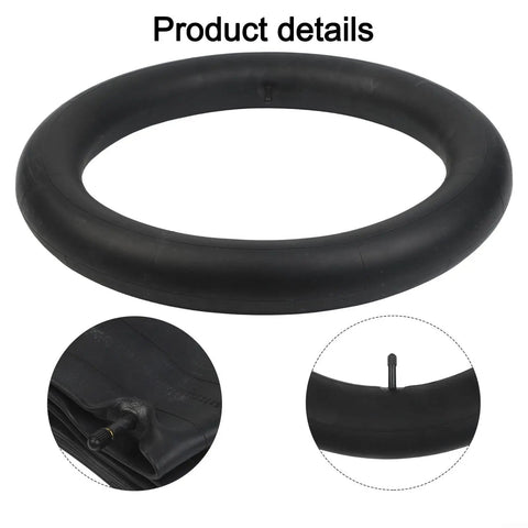Heavy Duty 20x4 Inch Bike Inner Tube For Fat Tire Snow Bikes Made From Thick Puncture Proof Rubber For Harsh Winter Terrain And Long Lasting Rides, black valve detail