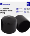 1 Inch Round Rubber Hole Plugs End Caps For Metal Tubing Fences And Furniture Legs Durable Black Floor Protection