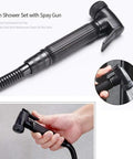 UMJIGF Shower System with Hot and Cold Water Black Shower Faucet Set multifunction handheld shower sprayer and hose.