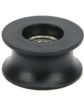 10 Pack 608ZZ U Shaped Nylon Coated Pulley Rail Bearing Wheels For Motors And Machinery Built Tough Durable Heavy Duty Low Friction Bearings With Wide Temperature Range Minus Forty To One Hundred Degrees Celsius Great For Gears Pumps Tools And Conveyors, black U-shaped nylon-coated bearing wheel