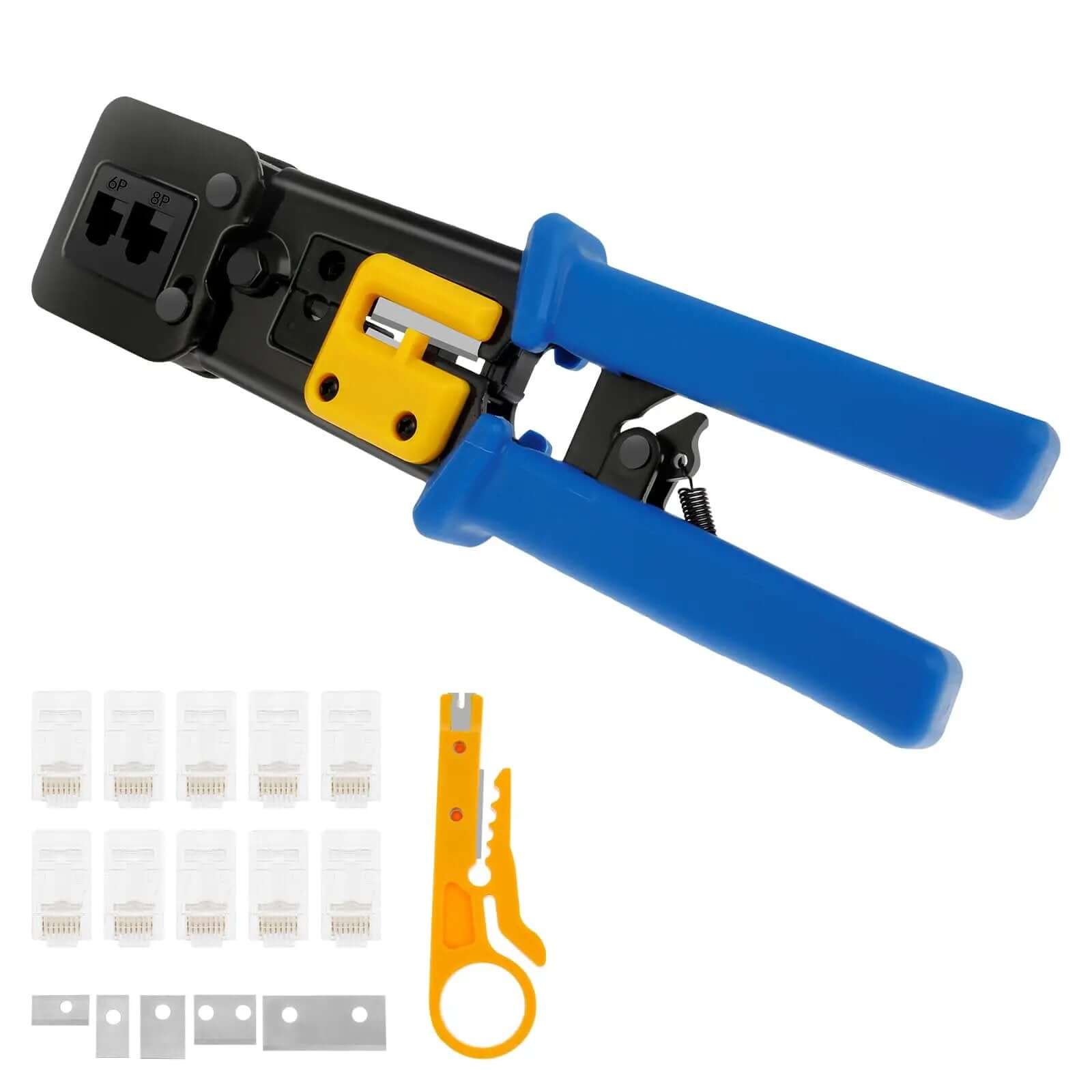 RJ45 Crimp Tool Set for Ethernet Cabling Pro