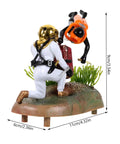 Floating Diver Treasure Chest Aquarium Ornament For Fish Tanks With A Totally Unique Underwater Scene And Design A Cool Marine Decor Accessory Featuring A Diver And Hidden Treasure To Create Realistic Tank Landscape