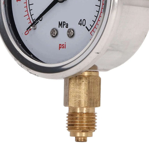 Top Rated High Pressure Tester Kit With Easy Install Flexible Tube And 8 Couplings For Excavators Pump Testing Up To 60MPa Gauge Accuracy brass gauge with threaded connector