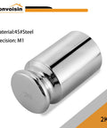 2 Kg Calibration Weight for Digital Scale, Class M1 Chrome Finish Carbon Steel with Storage Box, Pro Grade Heavy Duty Lab Standard