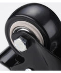Close-up of Heavy Duty Furniture Casters 4 Pack, 120 Kg Capacity, 1.5 Inch (40 Mm) 360 Swivel Screw Caster Wheels With Rubber Protection