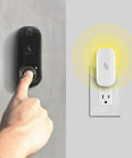 Photo Doorbell With Indoor Chime, Get Still Image Snaps When Motion Or Doorbell Is Detected, No Live Video, WiFi Required, installed view