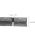 Heavy Duty Lift Off Steel Flag Hinges Weld On For Door Removable Door Hinges Quiet Operation Smooth Swing High Strength Steel Flag Hinges For Industrial And Home Use 7.8cm