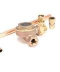 Genuine OEM Replacement Steam Trap 10-4958 for Industrial Boilers with brass fittings and copper tubing on white background