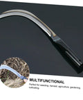Two Pack Long Weeding Scythe Knife With Manganese Steel Multi Tool for Garden Weeding and Harvesting Hook on black background
